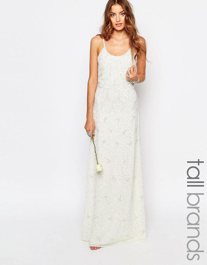 Maya Tall 2 All Over Embellished Cami Maxi Dress - Cream