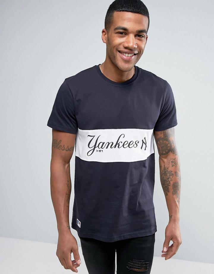 New Era T-shirt With Yankees Panel - Navy