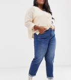 Urban Bliss Plus High Waist Mom Jean-blue