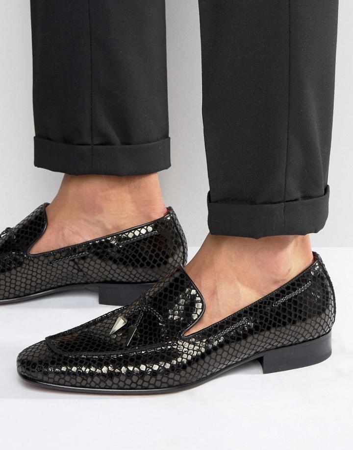 Jeffery West Jung Tassel Loafers - Black