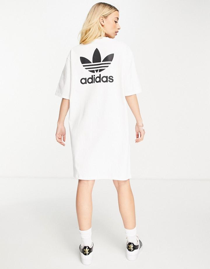 Adidas Originals Adicolor T-shirt Dress In White