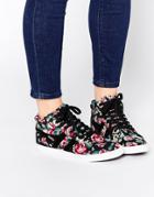 Gola Floral High Top Sneakers - Black