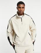 Topman Untld Cut And Sew Jacket In Off White - Part Of A Set