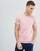 Threadbare Chest Pocket T-shirt - Pink