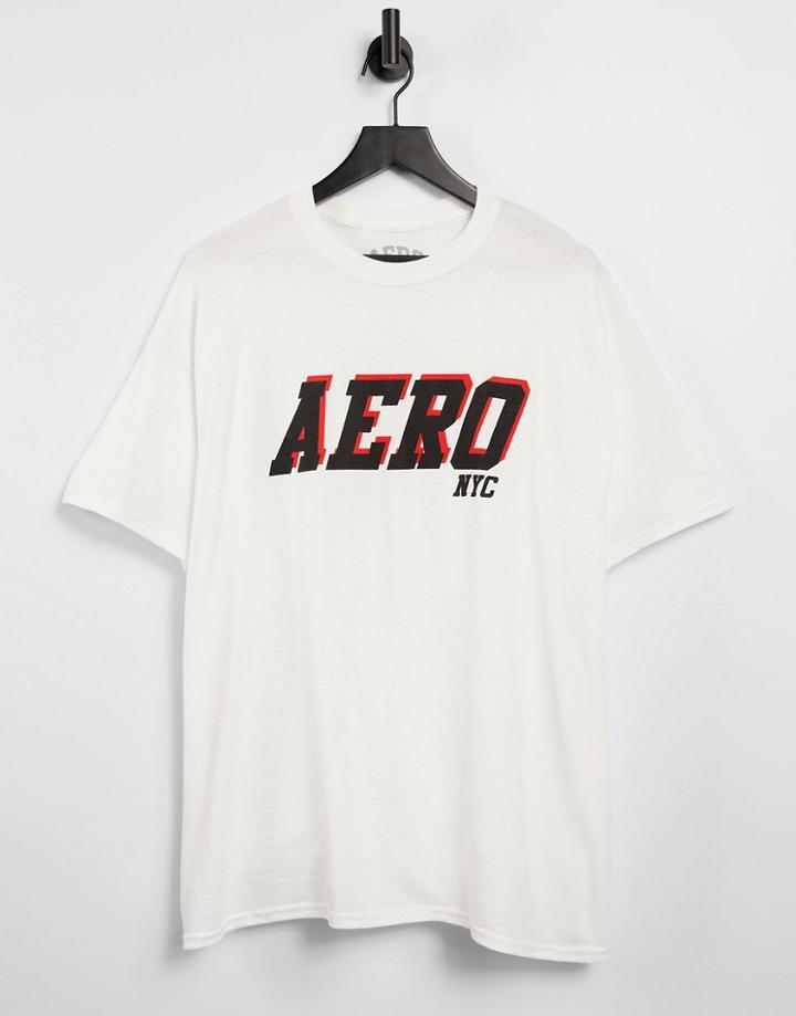 Aeropostale Aero 3-d Nyc T-shirt-white