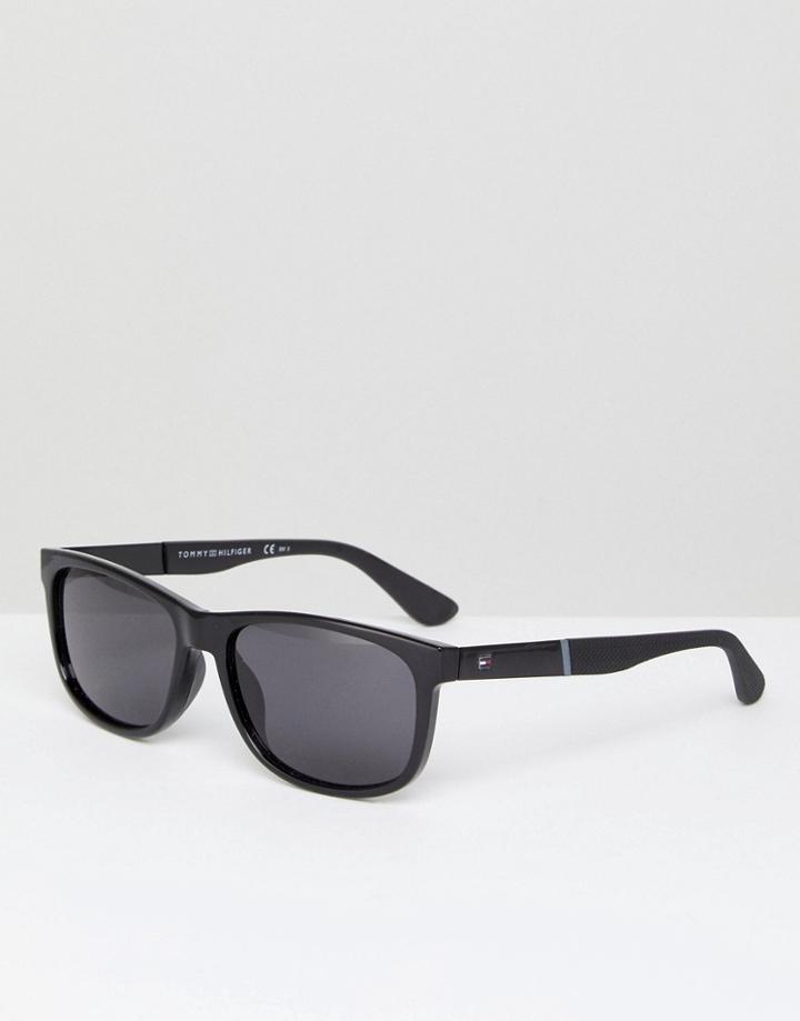 Tommy Hilfiger Th1520/s Square Sunglasses In Black - Black
