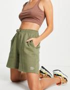 Envii Cotton Greeweed Jersey Shorts In Green-grey