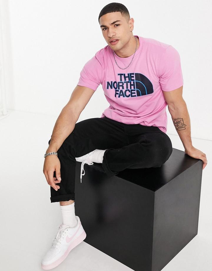 The North Face Half Dome T-shirt In Pink-purple