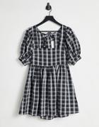 Bolongaro Trevor Greta Mini Smock Dress In Gingham-multi