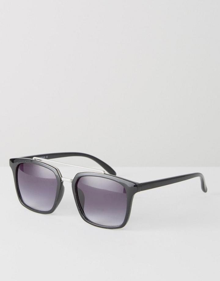 7x Chunky Square Sunglasses - Black
