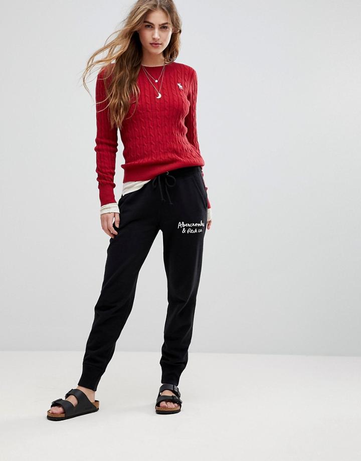 Abercrombie & Fitch Jogger Trackpant - Black