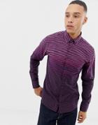 Boss Mabsoot Slim Fit Ombre Oxford Shirt In Purple - Purple