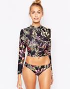 Mambo X Emma Mulholland Coral Reef Rashie Top - Multi