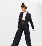 Collusion Pinstripe Wide Leg Trouser - Navy