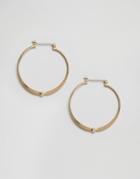 Pieces Gold Plated Flora Hoop Earrings - Gold