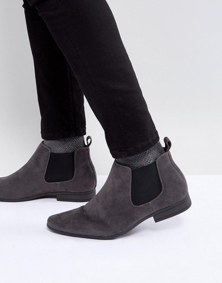 New Look Chelsea Boots In Gray - Gray