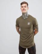 Siksilk Short Sleeve T-shirt In Khaki - Green