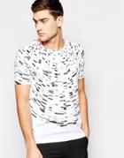 Hugo By Hugo Boss T-shirt With Circular Print In White - White