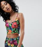 Rokoko Cropped Cami In Floral Co-ord - Multi