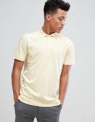 Abercrombie & Fitch Stretch Core Moose Icon Logo Slim Fit Polo In Yellow - Yellow