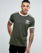 Adidas Originals California T-shirt In Green Bq5369 - Green