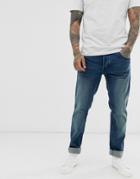 French Connection Blue Wash Skinny Fit Jeans-white