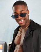 Asos Design Slim Square Aviator Sunglasses With Smoke Lens In Black