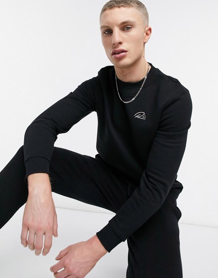 River Island Sweatshirt In Black