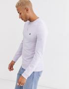 Asos Design Muscle Sweatshirt In Lilac With Triangle