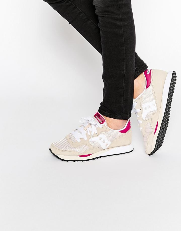 Saucony Dxn Beige Sneakers - Light Tan