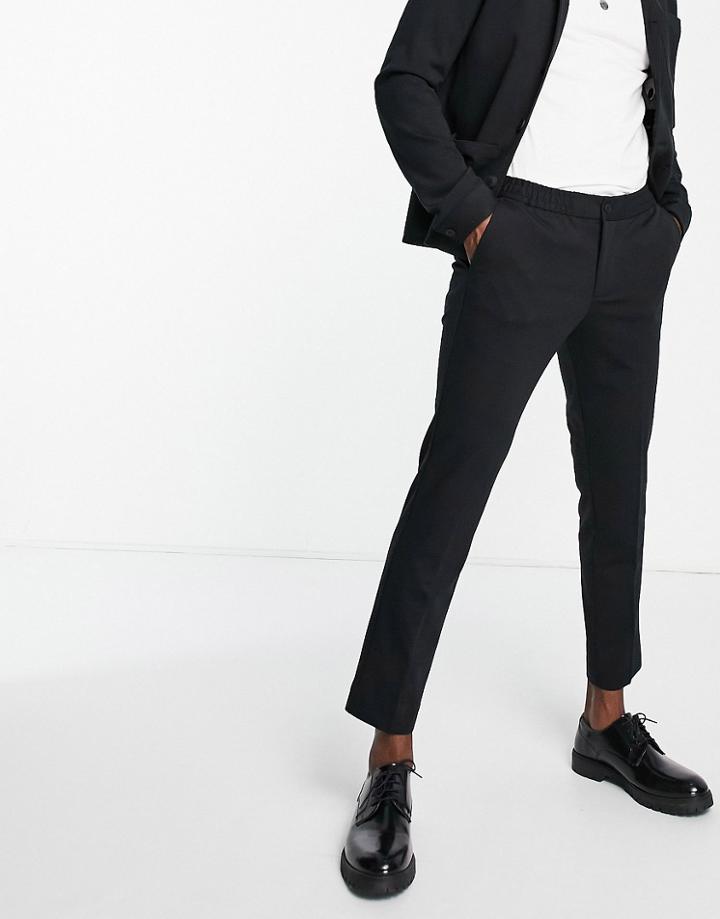Jack & Jones Premium Slim Fit Suit Pants In Black