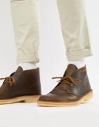 Clarks Originals Desert Boots In Beeswax Leather - Brown