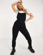 Asos Design Tshirt And Overalls In Black