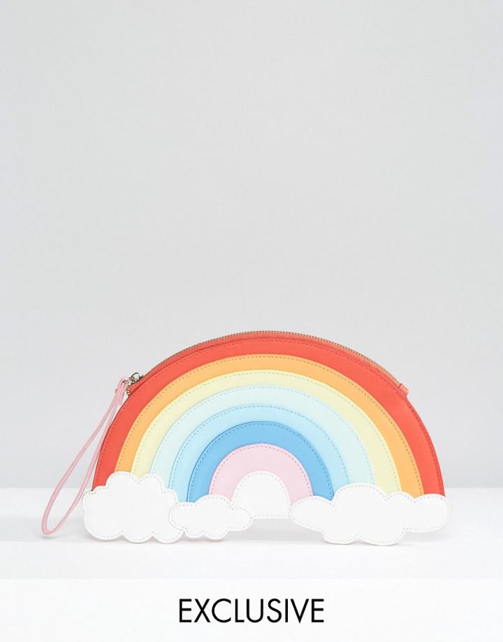 Lydc Exclusive Rainbow Wristlet Clutch Bag - Multi