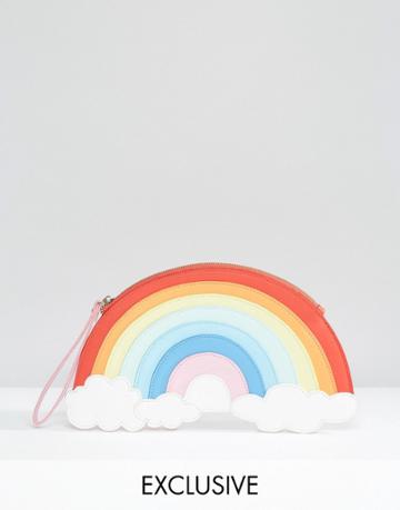 Lydc Exclusive Rainbow Wristlet Clutch Bag - Multi