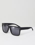 Jeepers Peepers Square Sunglasses In Black - Black