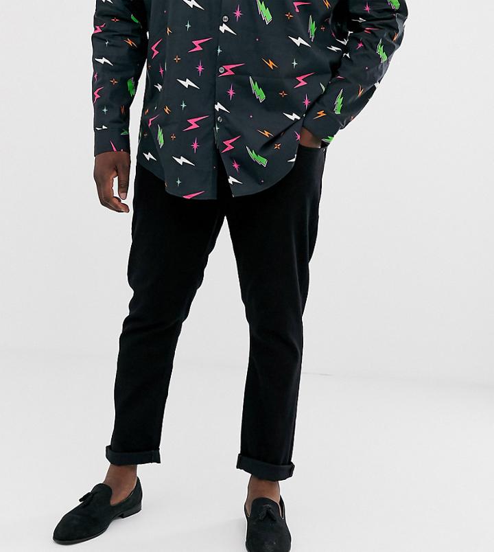 Asos Design Plus Slim Jeans In Black