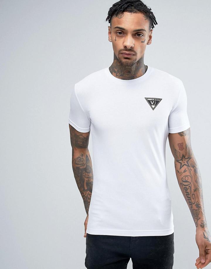 Versace T-shirt With Small Logo - White