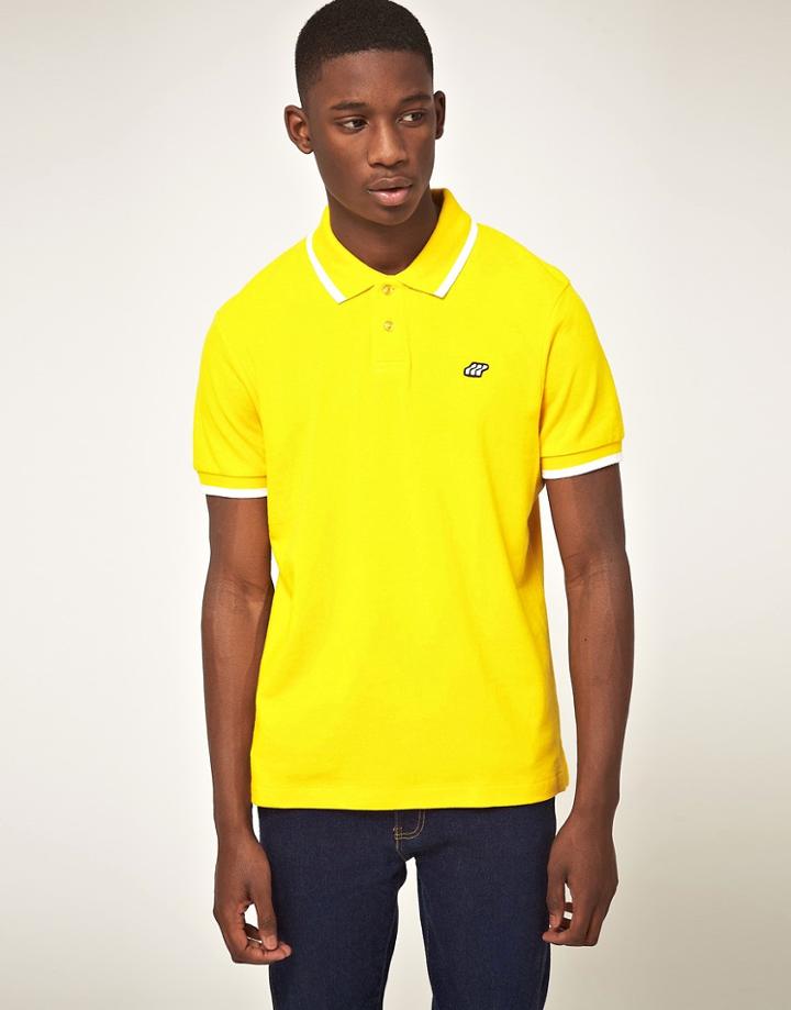 Boxfresh Tipped Polo Shirt - Yellow