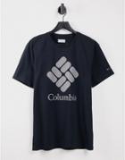 Columbia Logo Trek T-shirt In Black