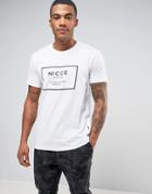 Nicce London T-shirt With Box Logo - White