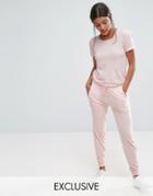 Nocozo Short Sleeve Jumpsuit - Pink
