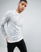 Only & Sons Sweatshirt With All Over Print - Beige