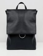 Asos Design Ring Flap Backpack