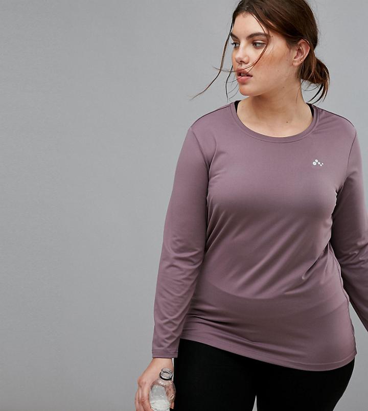 Only Play Plus Long Sleeve Training Top - Black