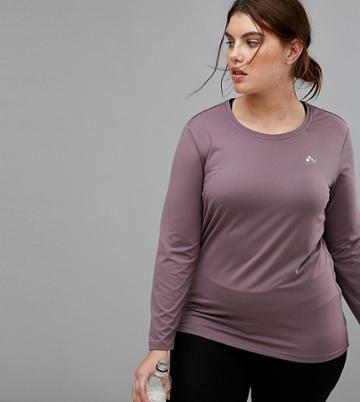 Only Play Plus Long Sleeve Training Top - Black