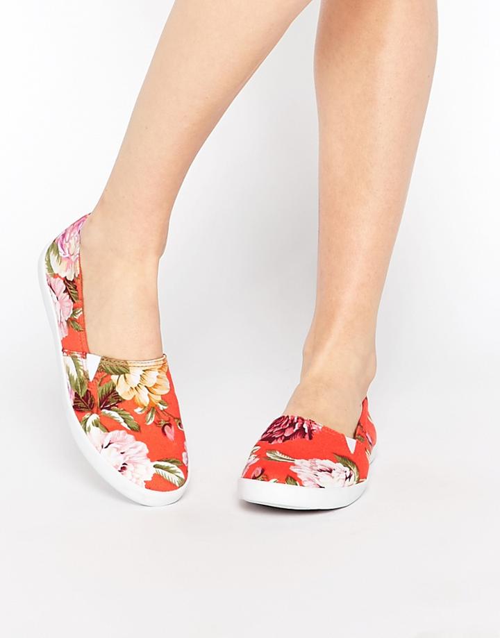 Asos Dede Canvas Sneakers - Tropical