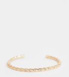 Asos Design Curve Twist Cuff Bracelet In Gold Tone