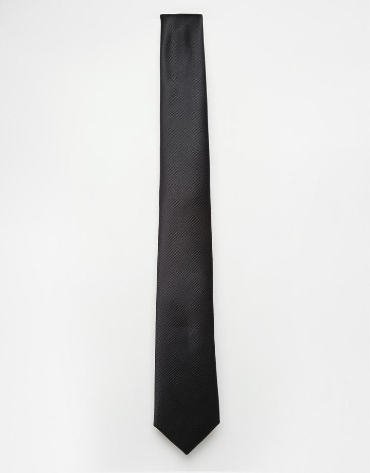 Noose & Monkey Plain Tie - Black