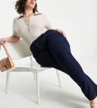Yours Straight Leg Jeans In Indigo Wash-blues